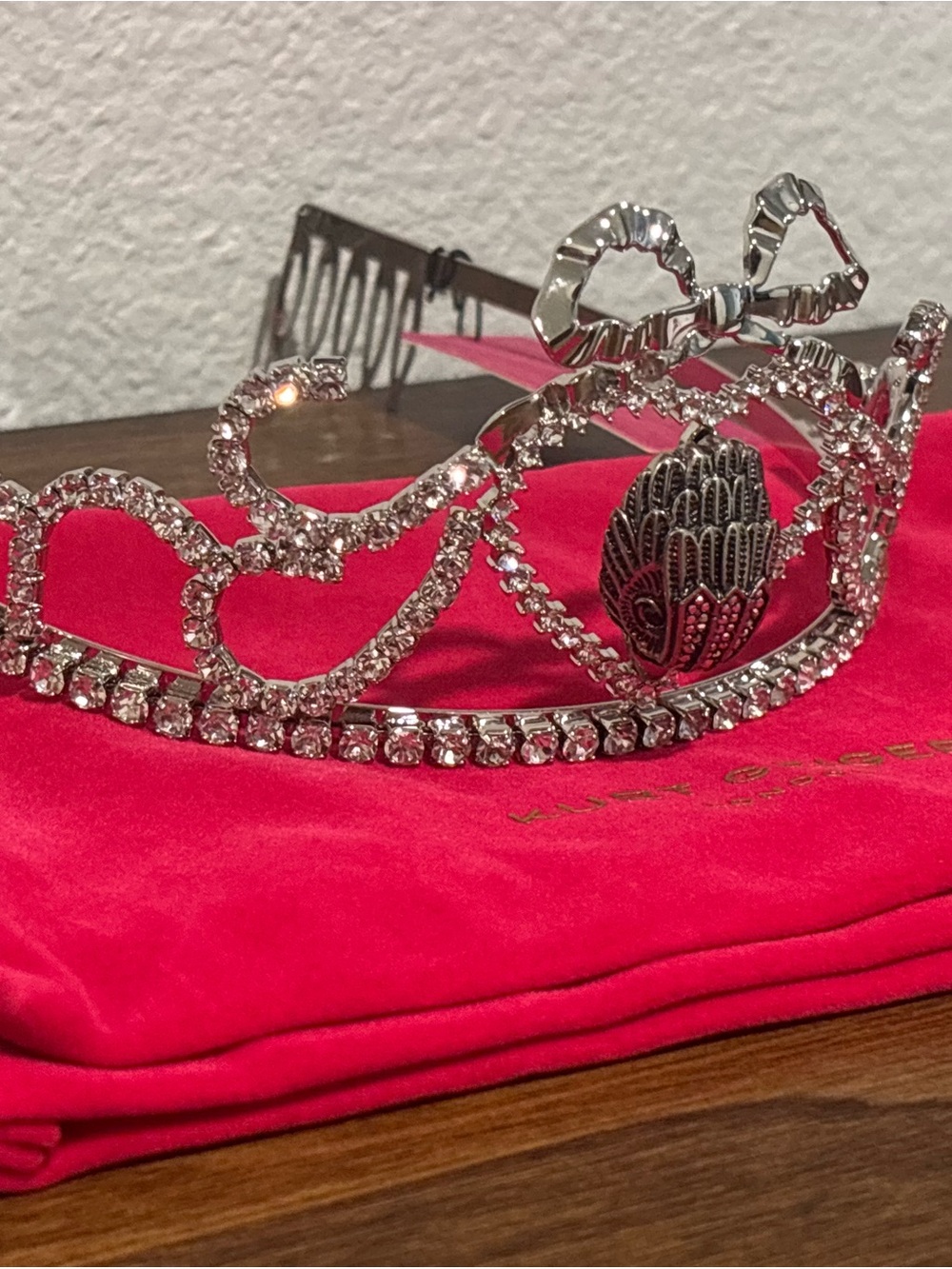 Kurt Geiger Silver Tone Tiara - Picture 11 of 12